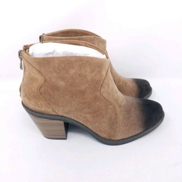 Blowfish Shoes - Blowfish 6 Ankle Boots Ombre Brown Black Heeled